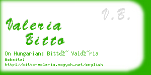 valeria bitto business card